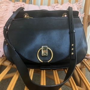 Chloe “Goldie” shoulder Bag in black